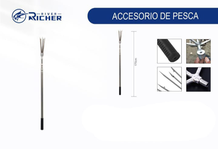 Lanza de pesca Arpon 1,7mt 5D Circular