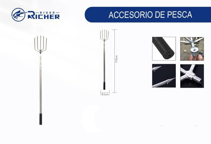 Lanza de pesca Arpon 1,7mt 5D Plano