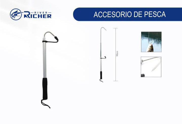 Gancho de pesca telescopico