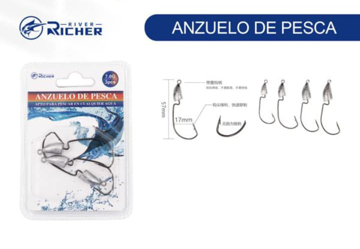 Jig Head cabeza en punta