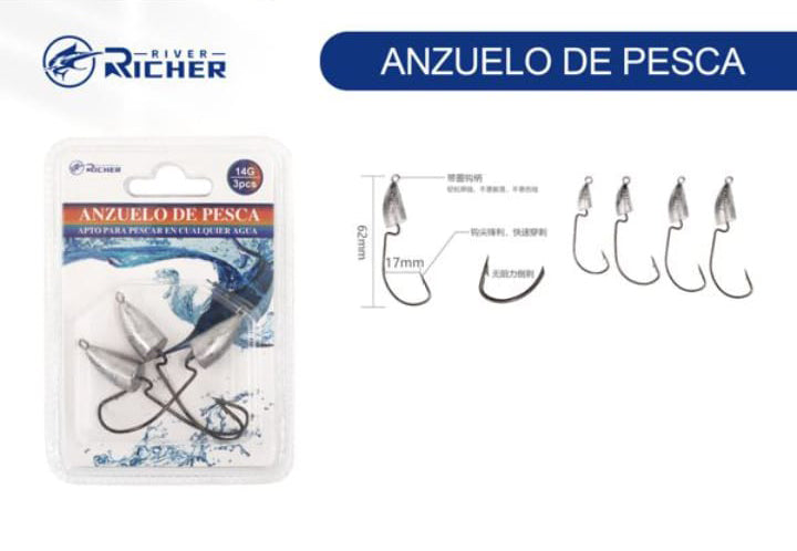 Jig Head cabeza en punta