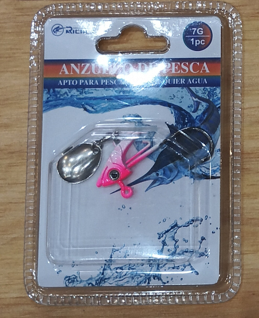Jig Head Color con aleta