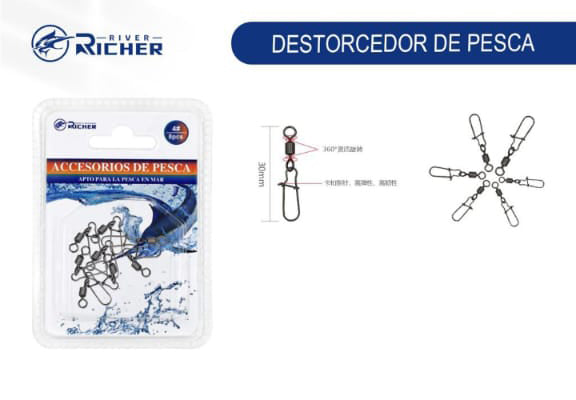 Destorcedor con seguro 30mm