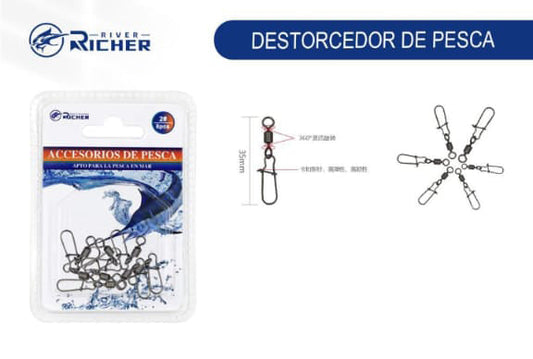 Destorcedor con seguro 35mm