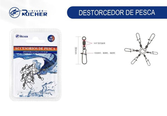 Destorcedor con seguro 30mm