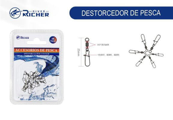 Destorcedor con seguro 25mm