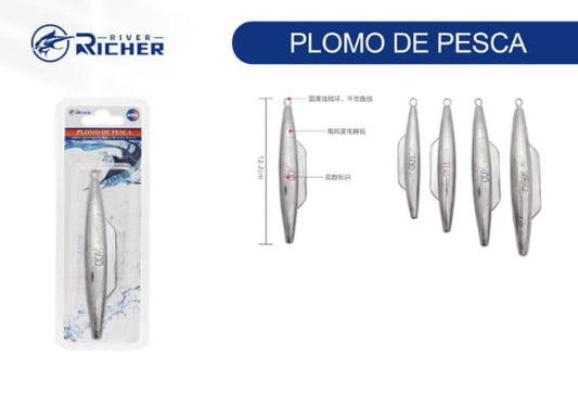 Plomo Torpedo 200gr 1 ojo